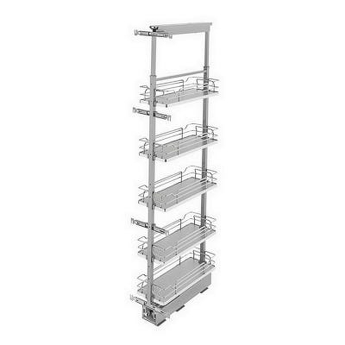 Rev-A-Shelf 5300 Steel 5-Compartment Solid Bottom Pull-Out Pantry Unit