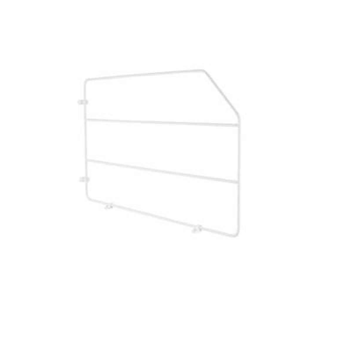 Rev-A-Shelf 597 Wire Bakeware and Tray Divider, 20 in. D x 12 in. H, Chrome or White