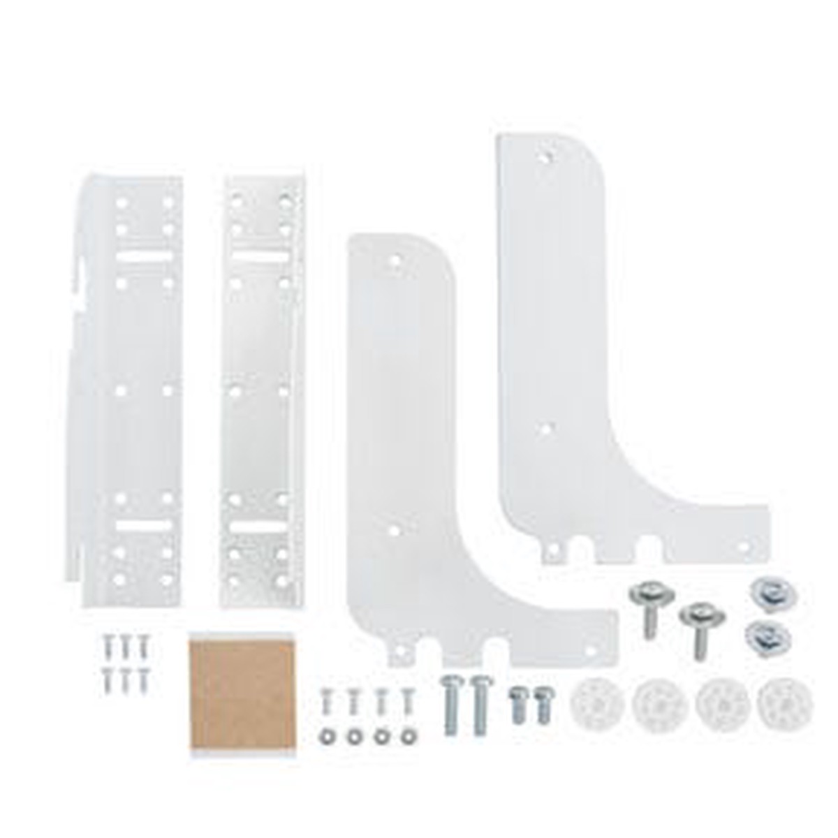 Rev-A-Shelf RVKD Heavy-Duty Door-Mount Kit for RV Series Waste Containers, White