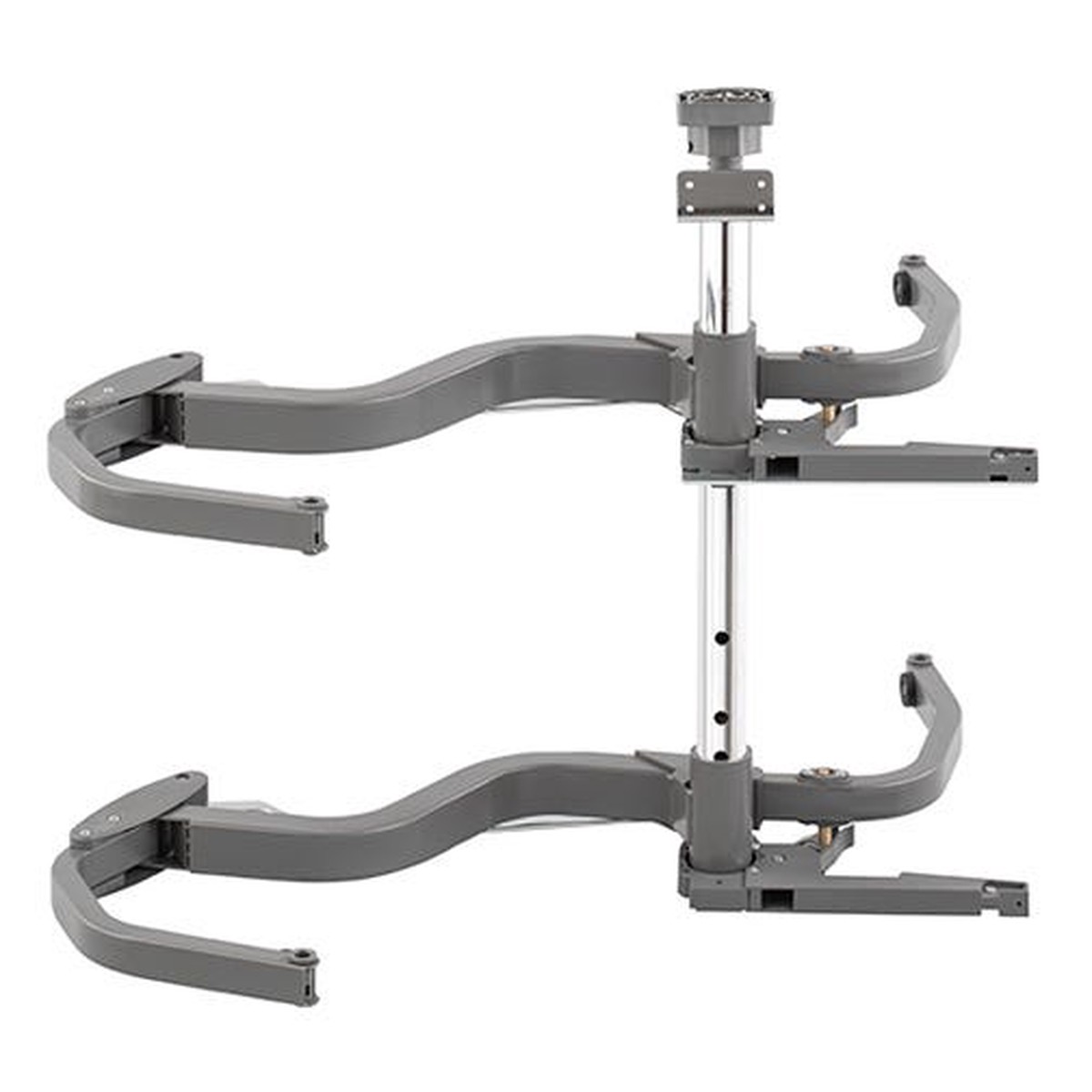 Salice Vibo Fly Moon Corner Mechanism, 26-32 in. H, Standard Slide, Left or Right Hand, Dark Gray Steel