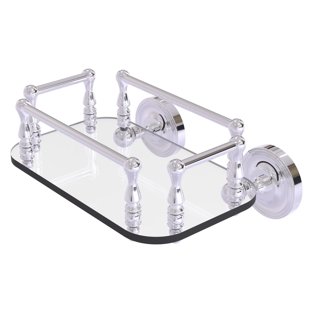 Allied Brass Prestige Regal Collection Wall Mounted Glass Guest Towel Tray in Oil Rubbed Bronze