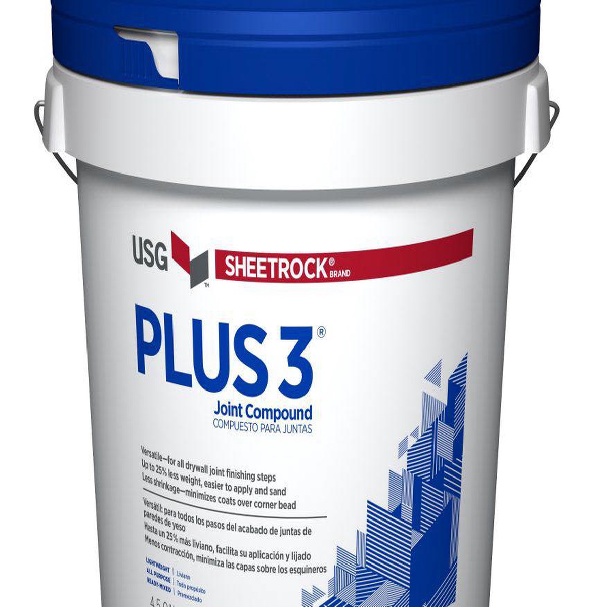 USG Sheetrock Plus 3 Joint Compound 3.5 Gallon Off-White Drying-Type Compound