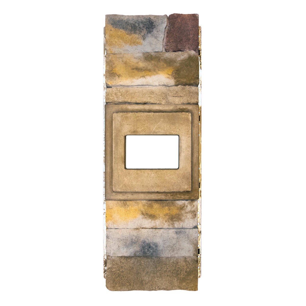 CertainTeed STONEfacade Multicourse Electrical Box, Harbor Sunset, 8 in. x 24 in., Horizontal or Vertical