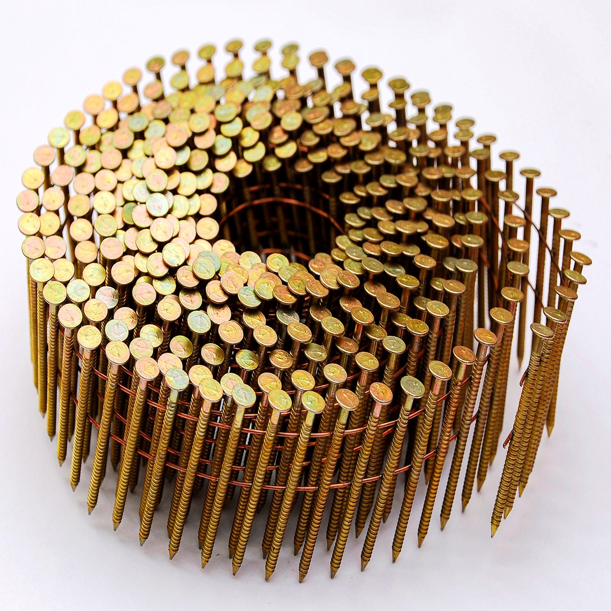 Natco Fasteners Electro Galvanized Coil Roofing Nails, 1-1/4 in. to 2-1/2 in., 50 lb Box