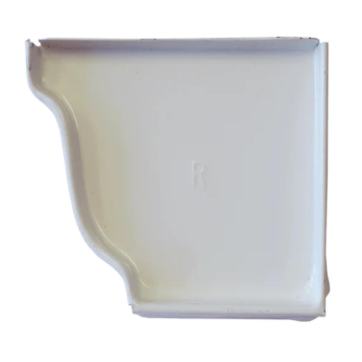 ACM 5-1/4 In. Right Gutter End Cap, Aluminum