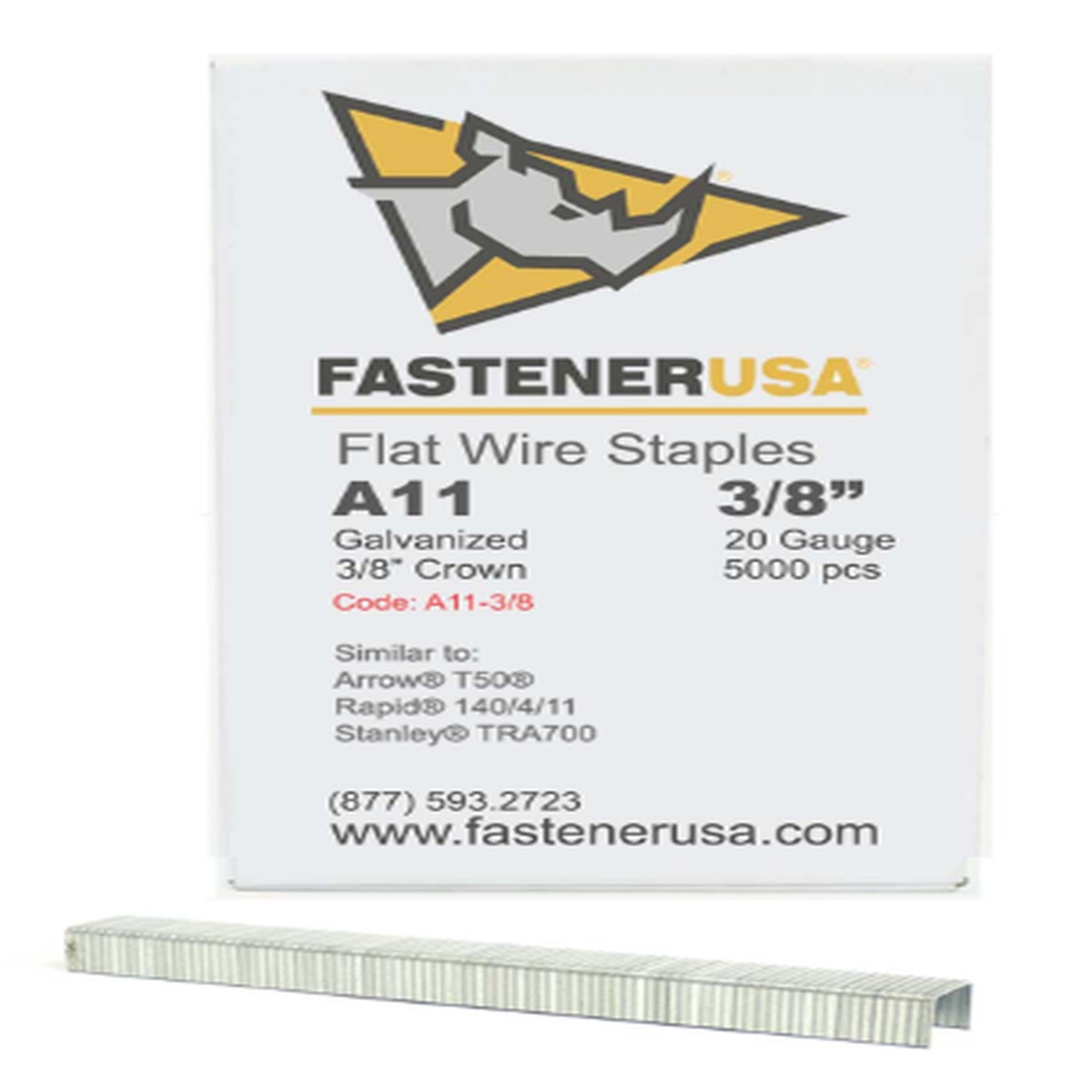Natco A11 3/8 in. Staples, 5,000-Count Box