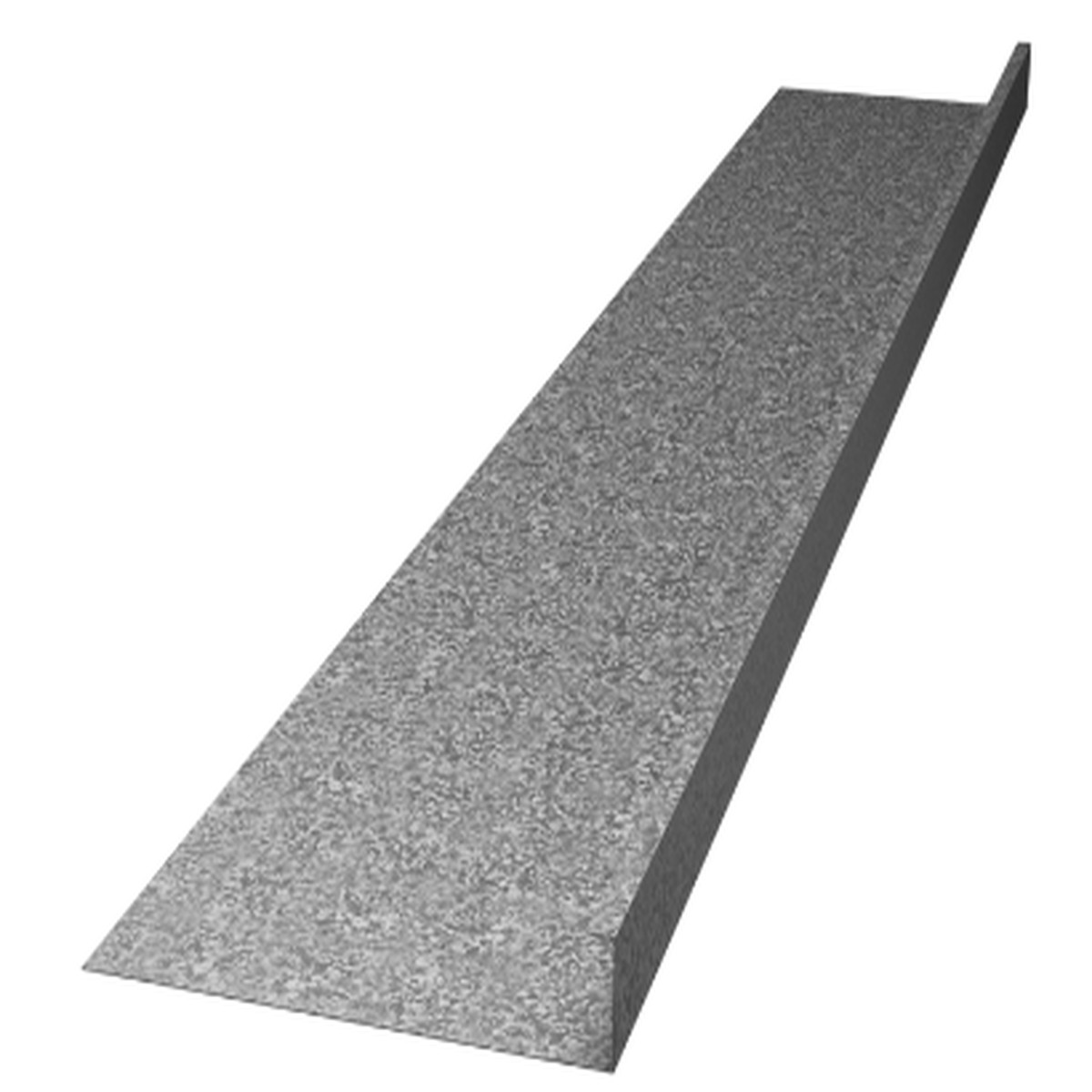 Able Sheet Metal 26 Gauge Galvanized Rain Diverter, 1/2 x 2 in.