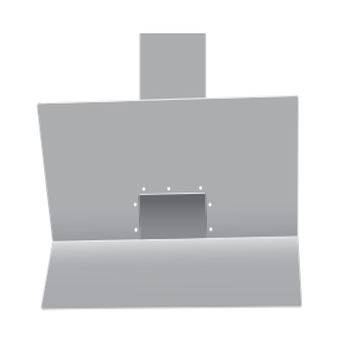 ACM Galvanized Scupper 6 in. x 6 in. Center Mill Finish