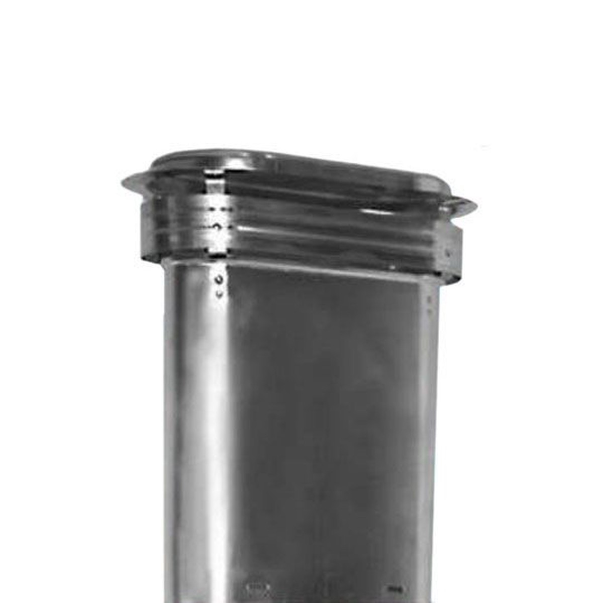 Art's Sheet Metal Mfg. 4" x 8" Oval Top-Only Flashing Piece