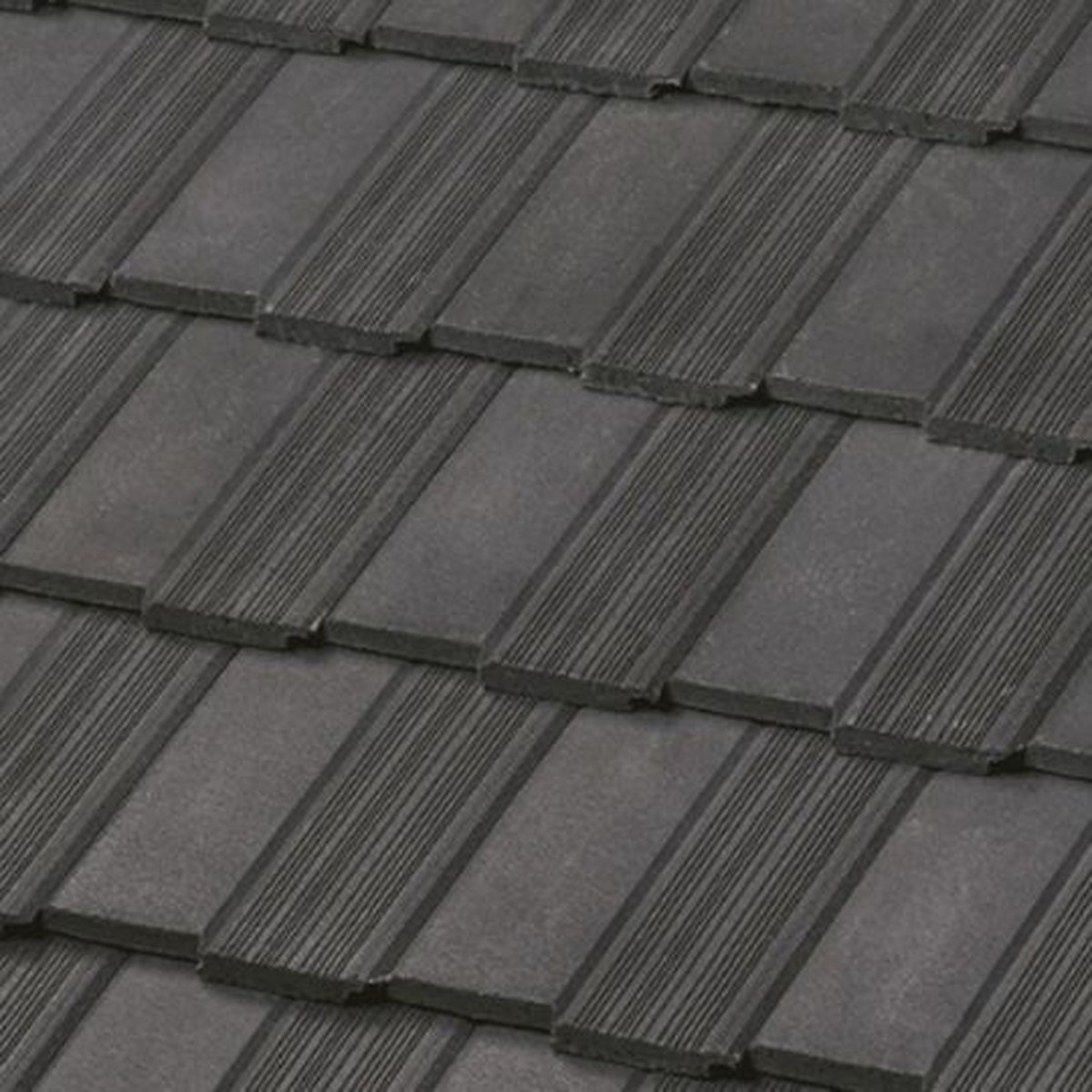 Newpoint 13 in. Saxony 900 Split Old English Thatch Field Tile, Charcoal
