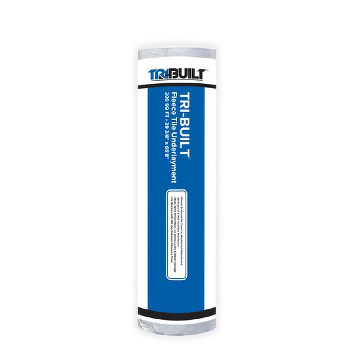 TRI-BUILT 39.38 in. x 65.67 ft. Fleece Tile Underlayment, 2 Squares per Roll