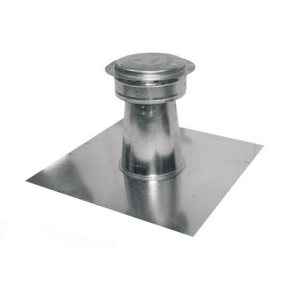 Able Sheet Metal 6" Galvanized Fan Jack, Regular Base, 4/12 Pitch