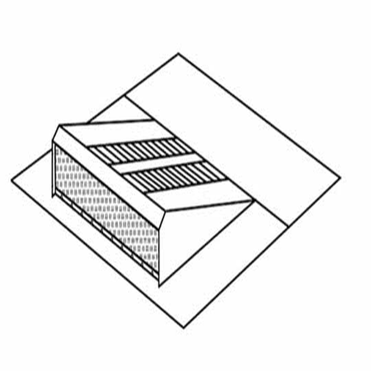 Able Sheet Metal Glider Roof Vent, Charcoal