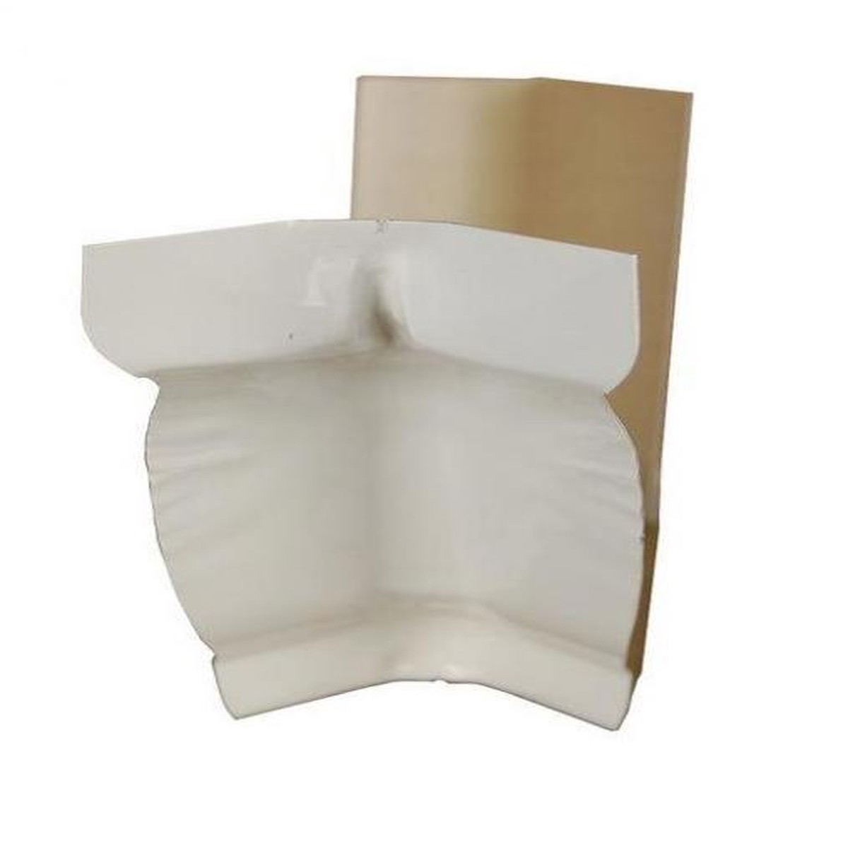 ACM Aluminum 6 in. Inside Strip Miter 30 White Gutter Corner