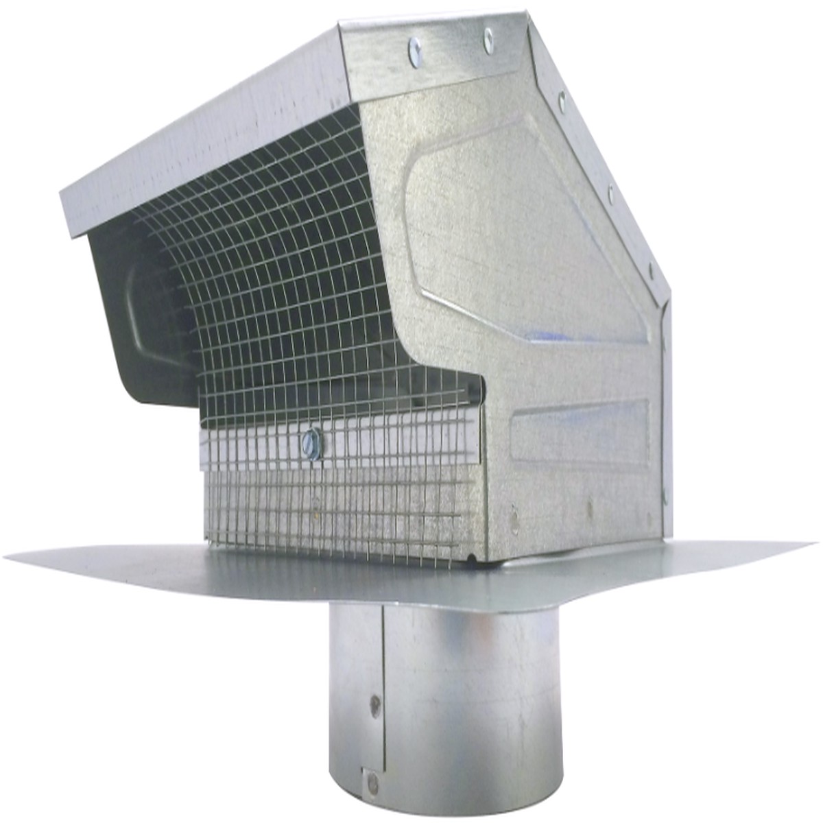 ACM Galvanized T-Top Vent 4 in. Regular with Ends Mill Finish