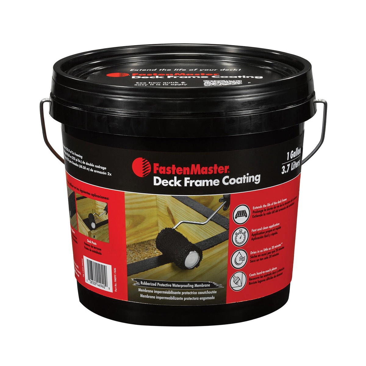 FastenMaster Deck Frame Coating 1 gal, Covers up to 450 LF