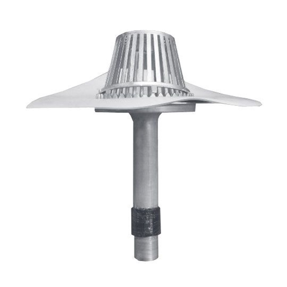 GAF EverGuard TPO Drain Insert with Clamp Ring, 2 in., Gray, New Construction