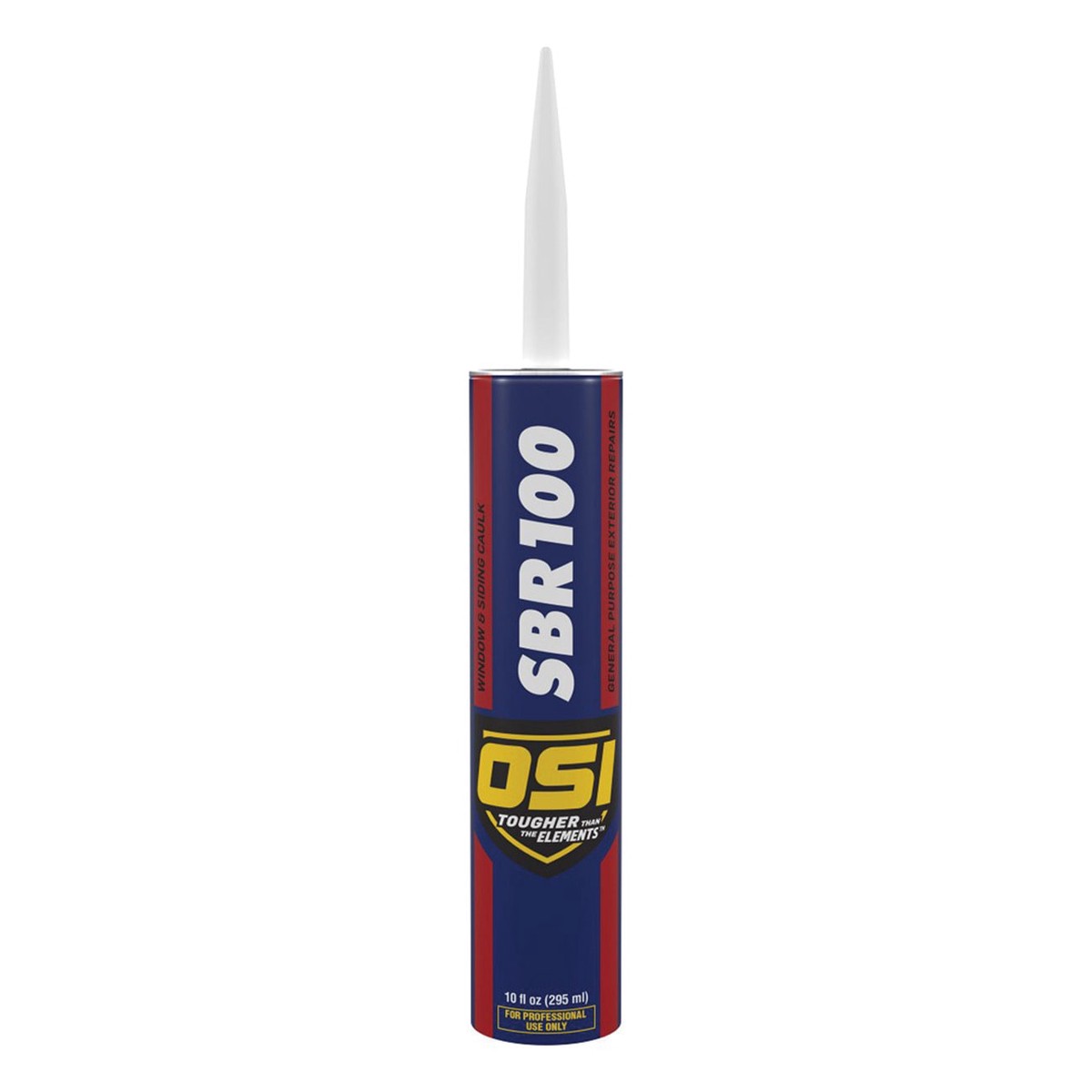 OSI SBR100 Window and Siding Caulk, 10 oz Cartridge, White