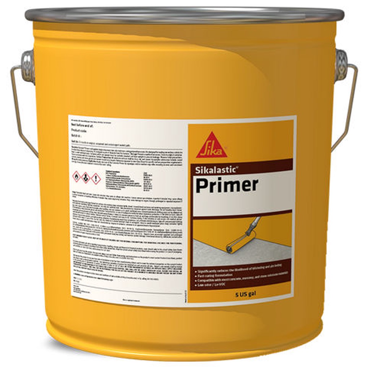 Sika Sikalastic Primer, Light Amber 5 Gal.