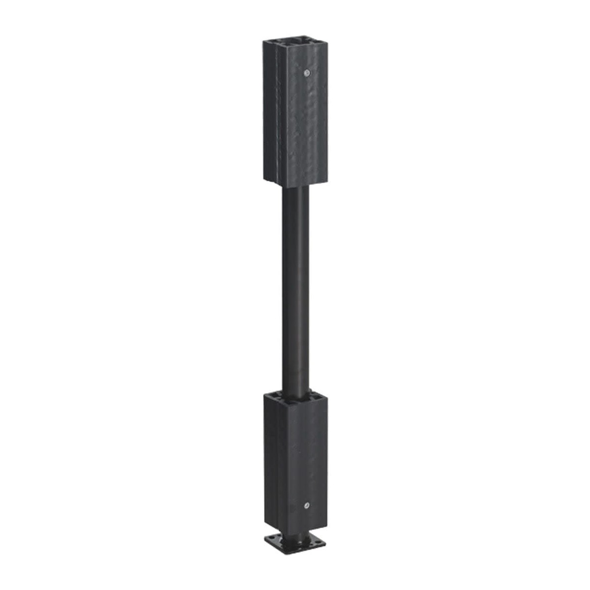 Color Guard Patriot 38 in. Steel Support Post with Bracket for Deck Railing