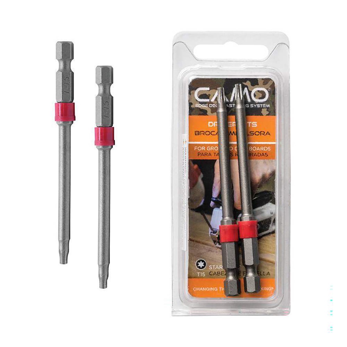 National Nail Marksman T-15 Driver Bits for Grooved Boards, 3 in., 2-Pack