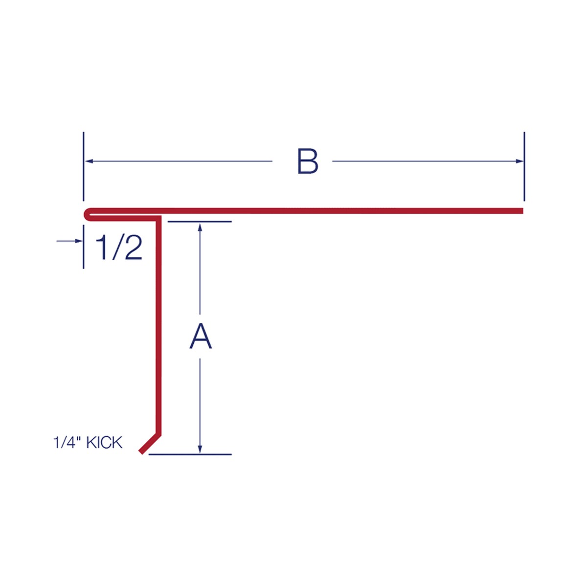 TopShield Galvanized Closed D-Style Drip Edge, 2 in. x 3-1/2 in., 28-Ga, Brown, Charcoal or White