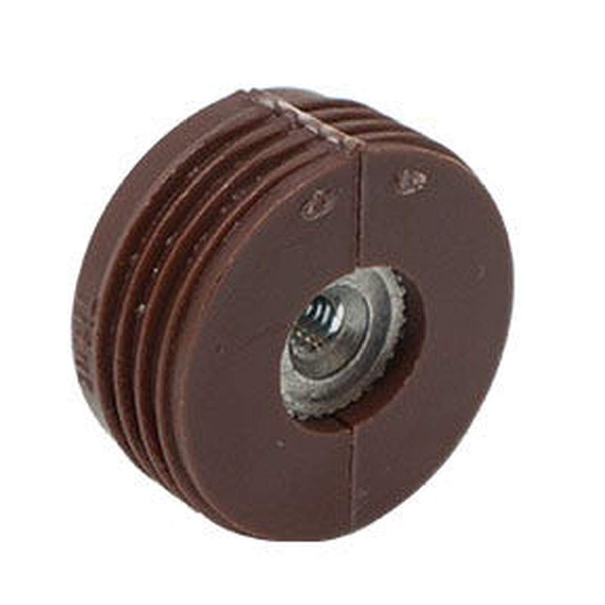 Titus+ Drawer Front Adjuster Housing, 25 mm, #8-32 Thread, Brown, 2500-Count Box