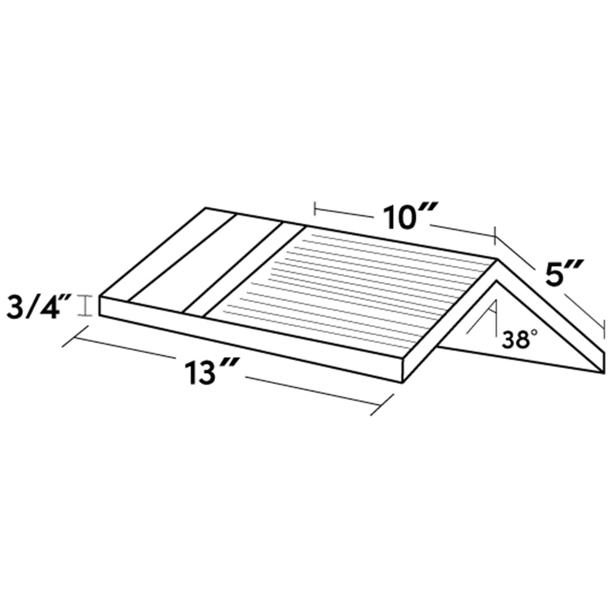 CeDUR Medium Ridge Synthetic Cedar Shake Hip & Ridge Cap, 10 ft per Bundle
