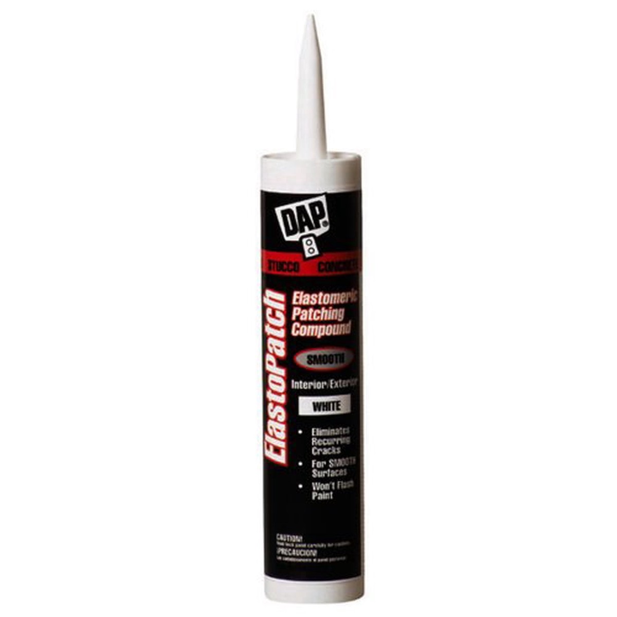 DAP Global Inc DAP ElastoPatch 10.1 oz. White Flexible Patching Compound Cartridge, Smooth Finish, Interior/Exterior 12276
