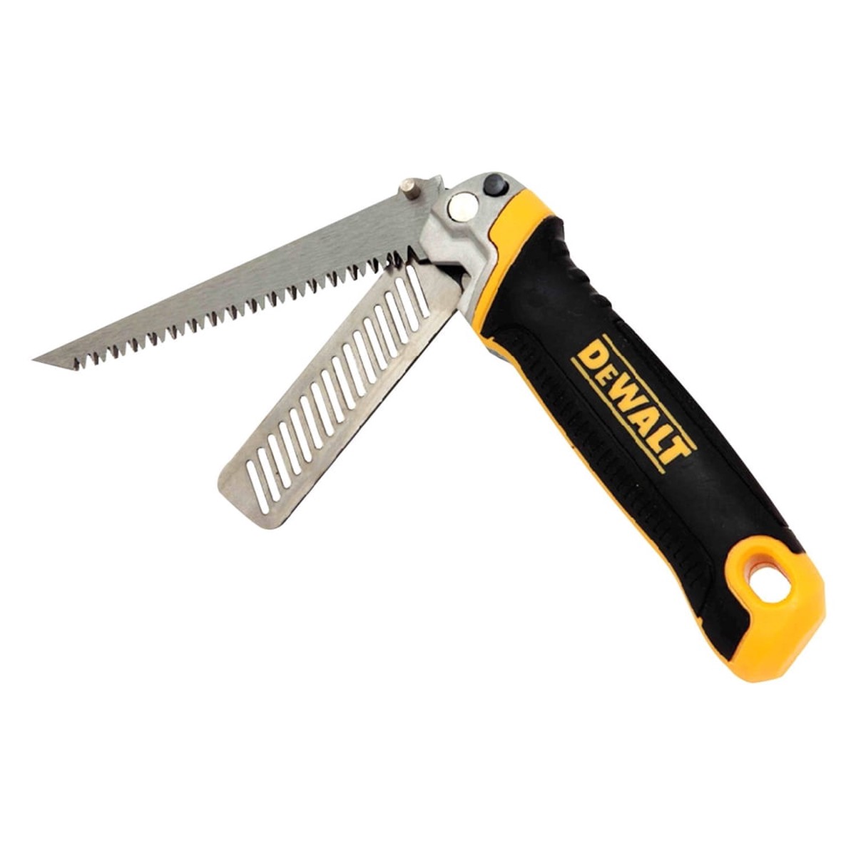 DEWALT 5-1/4 in. Folding Jab Saw with Stainless Steel Rasp, 2-in-1 Drywall Cutting Tool DWHT20123