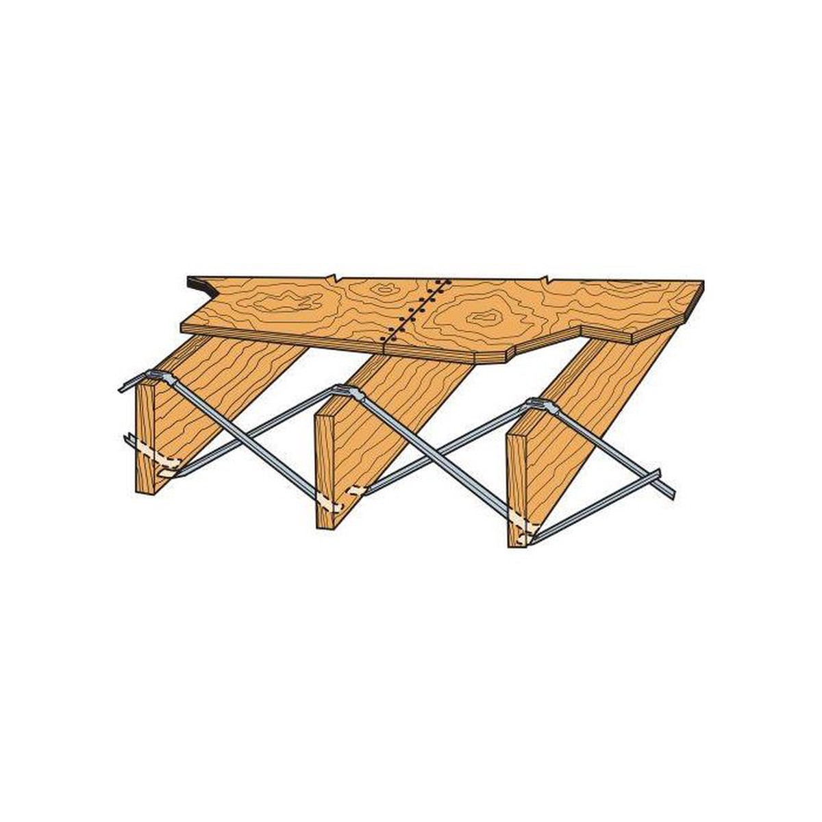 Simpson Galvanized Light Tension Bridging 19-1/2"