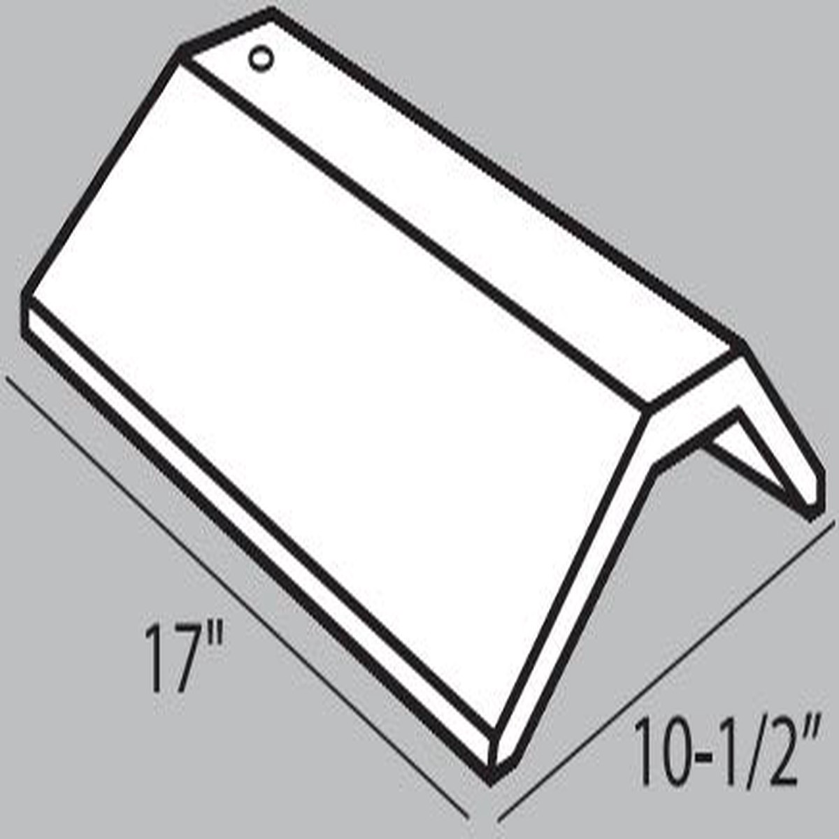 Boral Saxony Standard Concrete 3-Sided Ridge
