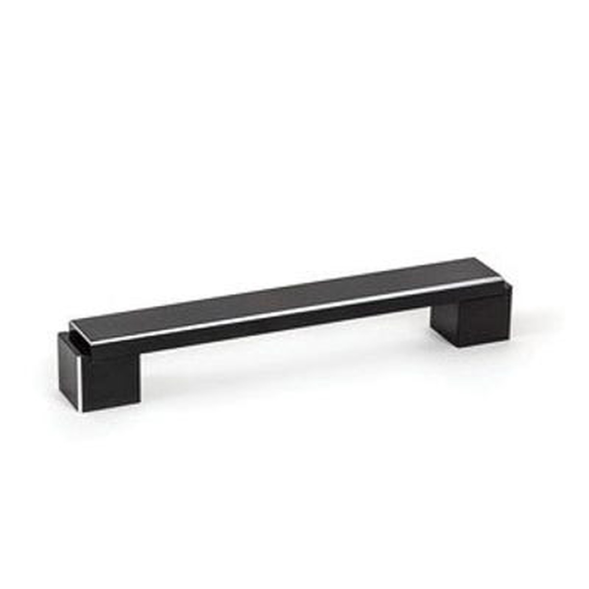 Berenson Art Tech Structure Collection Aluminum Pull, 128-192 mm CC, Black/Silver
