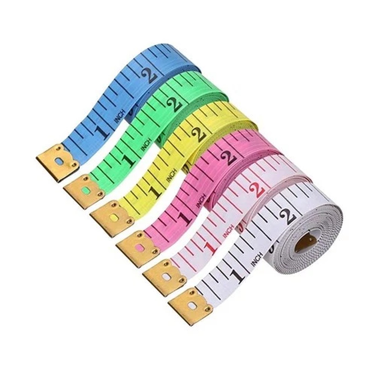 5pcs Body Measuring Ruler Sewing Cloth Tailor Tape Measure Soft Flat 60" /150cm