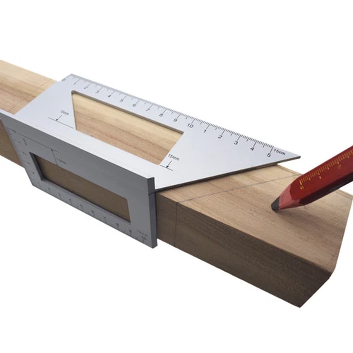 Multifunctional Angle Ruler Aluminum Alloy Scribing Ruler Right Angle Ruler