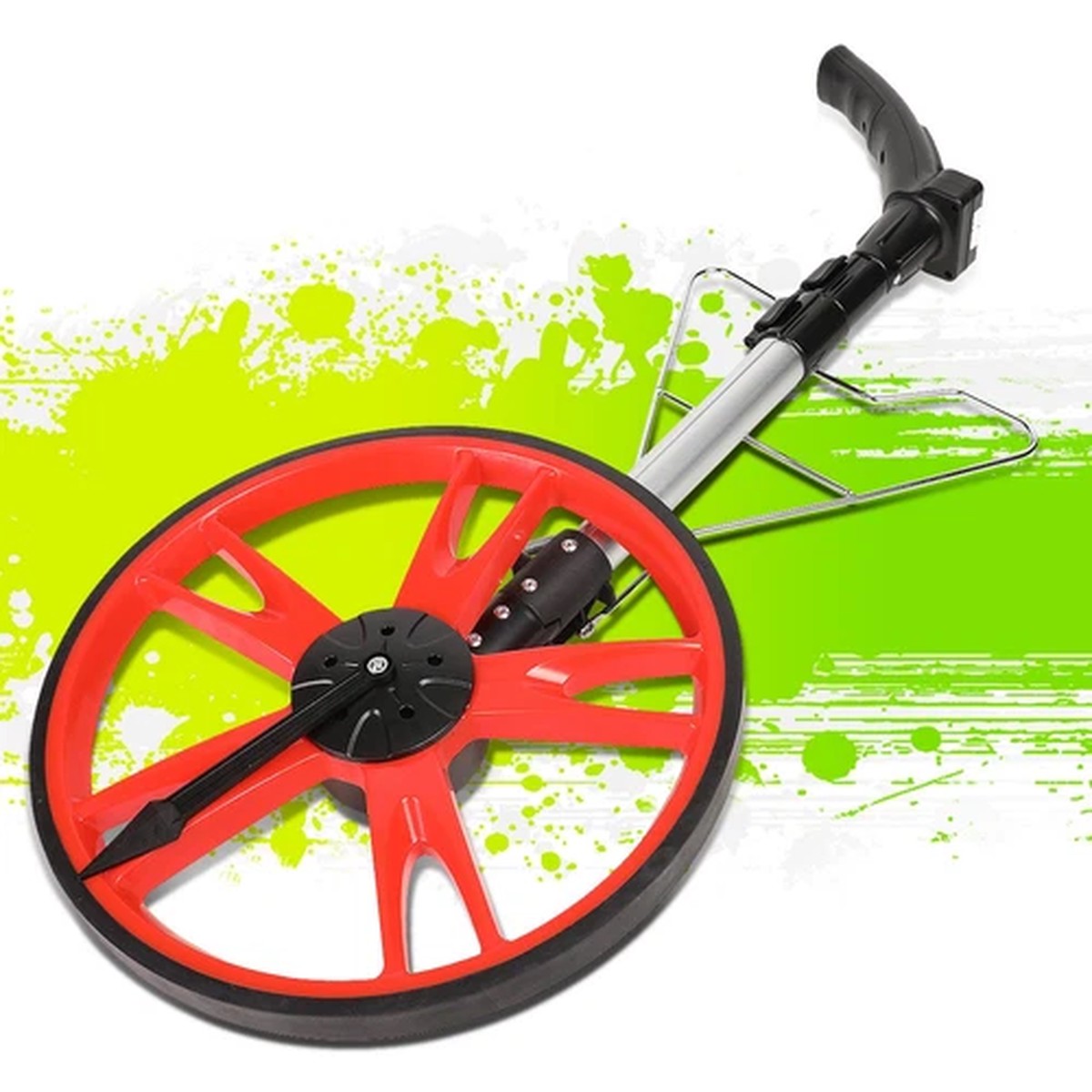 Telescoping Handle Digital LED Display SAE Measuring Wheel w/Foldable Kickstand
