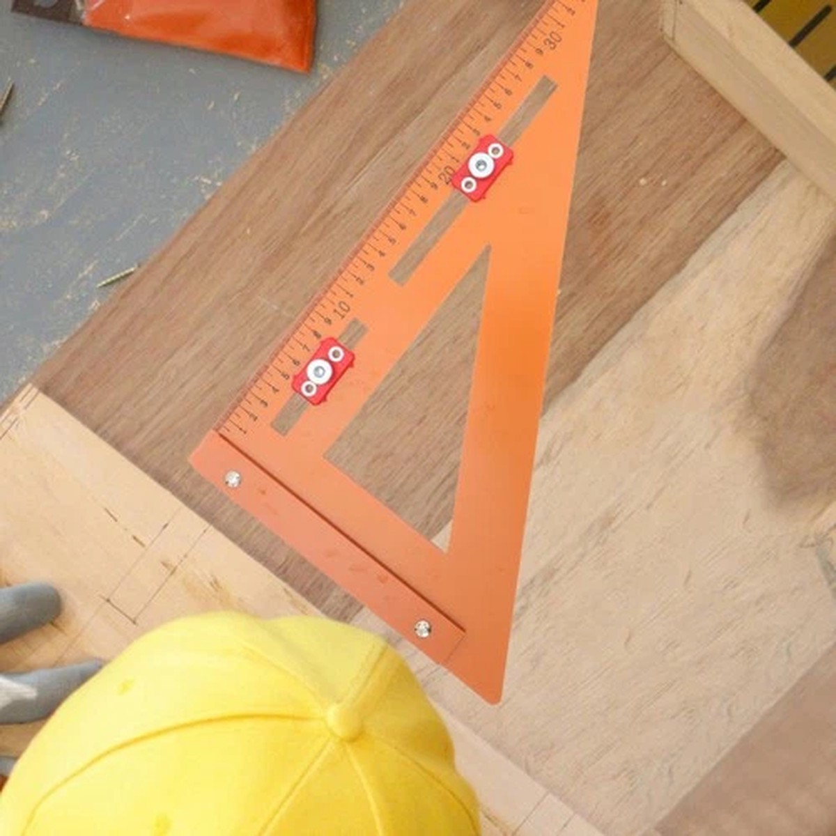 Multi-angle Measuring Ruler Positioning for Woodworking Carpenter