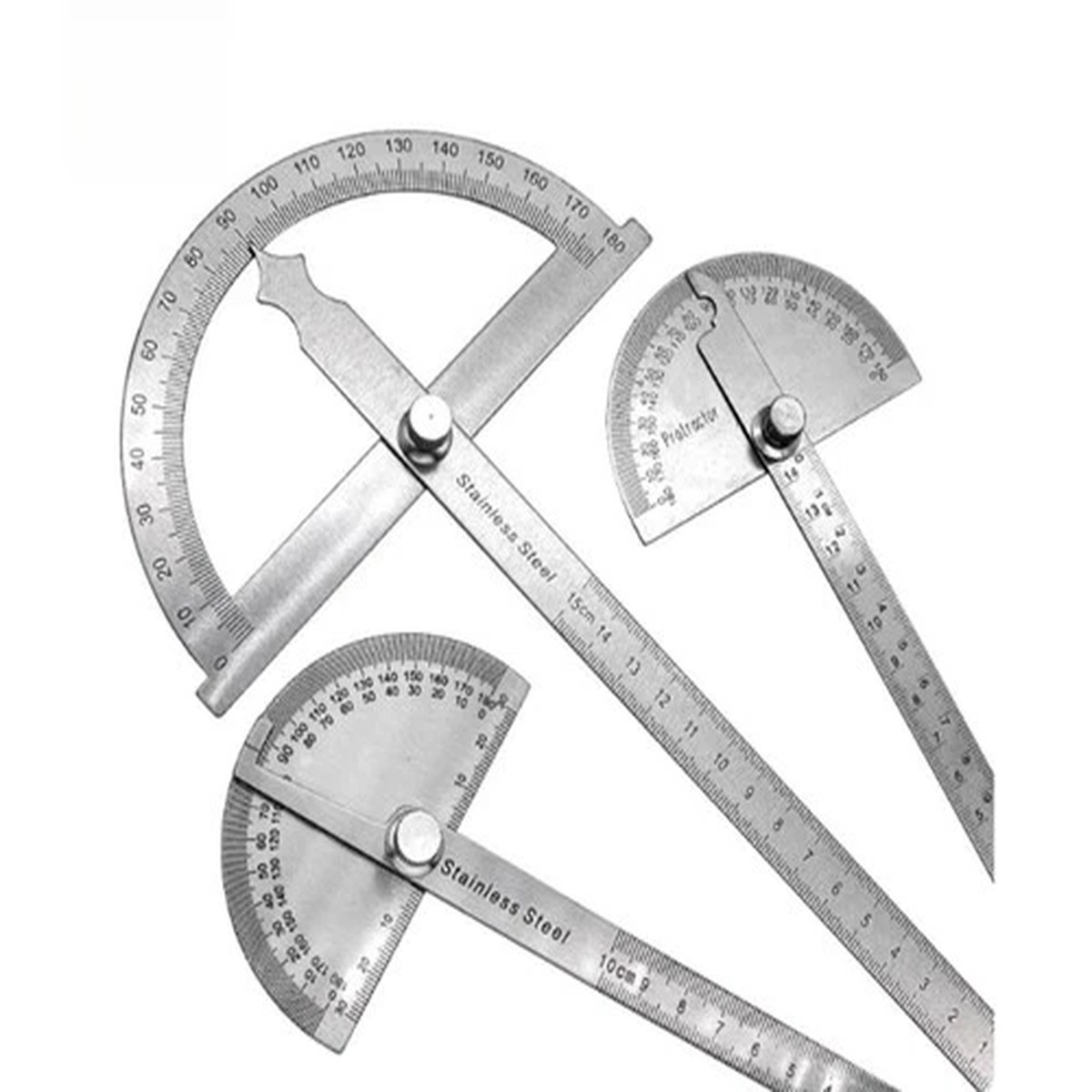 Adjustable Angle Gauge Angle Measuring Protractor Stainless Steel Angle Gauge
