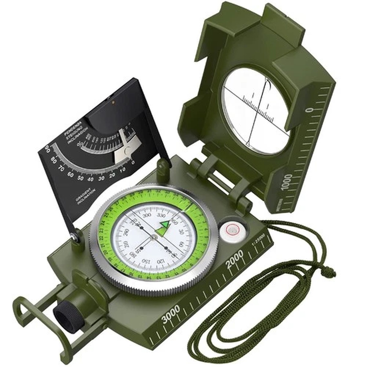 [Compass] This 330g high-strength professional compass can measure height and in