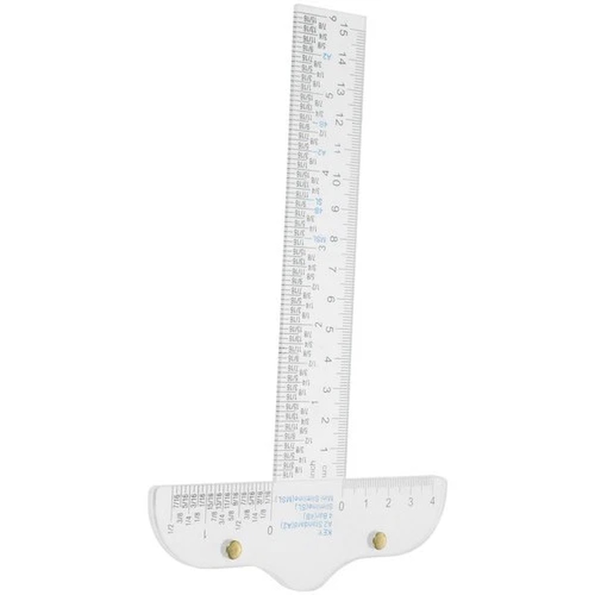 Sewing Ruler T-ruler for Drafting Drawing Dual -color Pattern Making