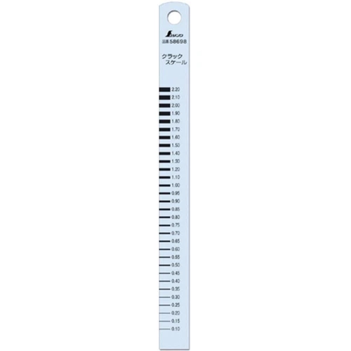 SHINWA CRACK SCALE (STAINLESS TYPE) 58698
