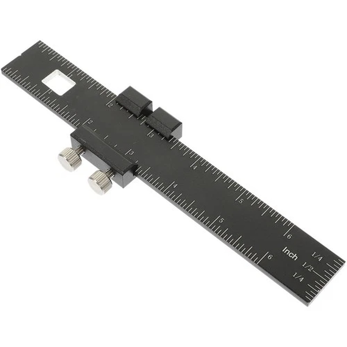 Woodworking Ruler Metal Measuring Construction Adjustable Sliding Ruler