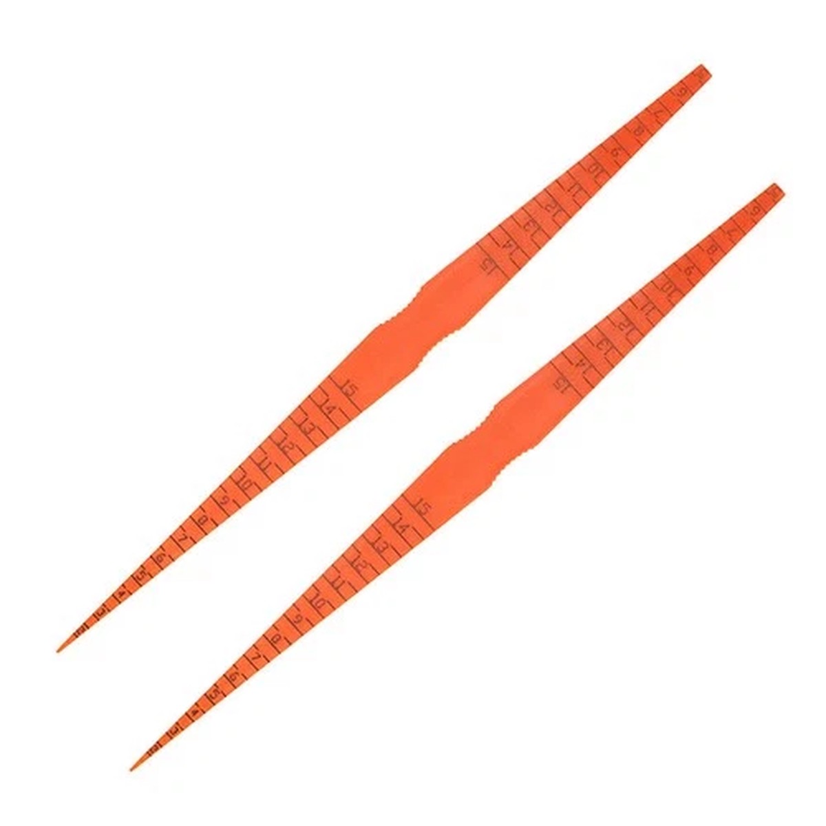 2 PCS Measuring Tools Gap Instrument Scale and Taper Gauge Plastic