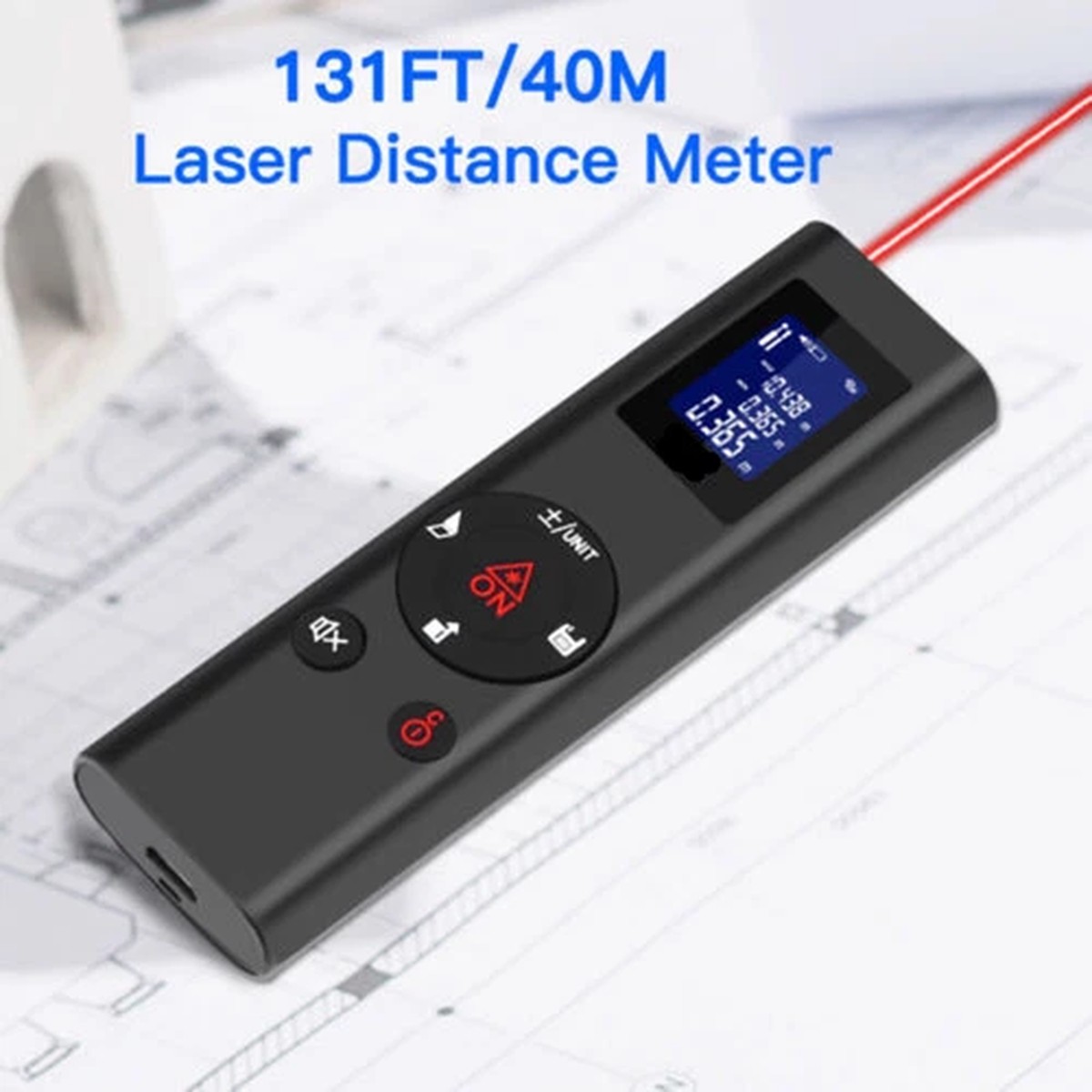 Mini Digital LCD Laser Distance Meter Rangefinder Range Finder Measure Tool