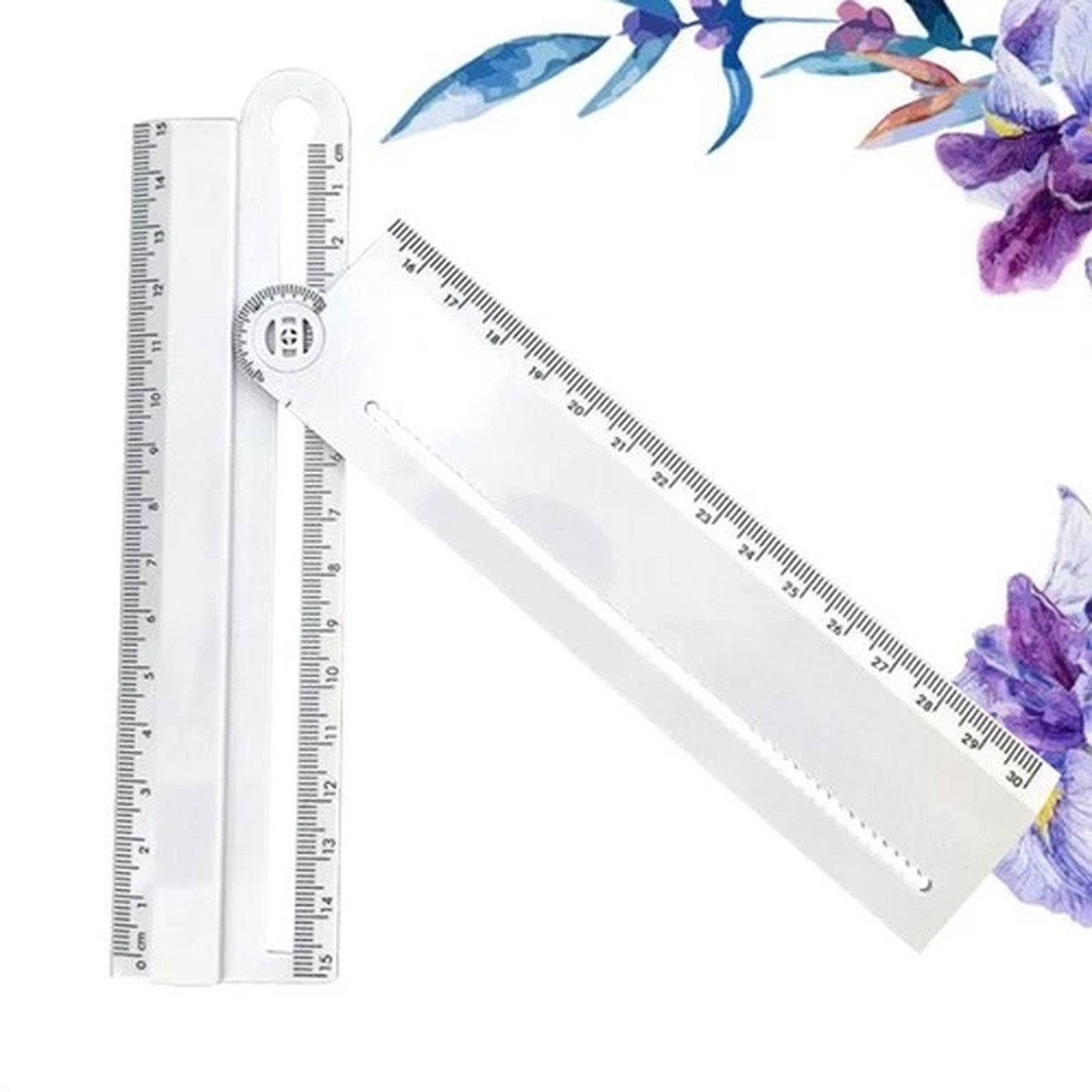 Angle Rule Woodworking Measuring Tools Adjustable Plate Ruler Arc Drawing
