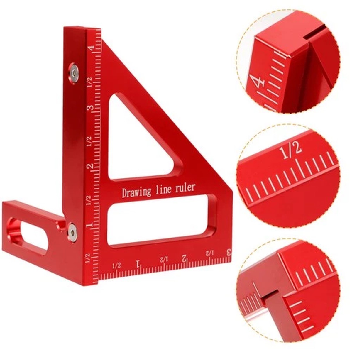 Ruler Multifunctional Right Angle Measuring Tools for Woodworking Square