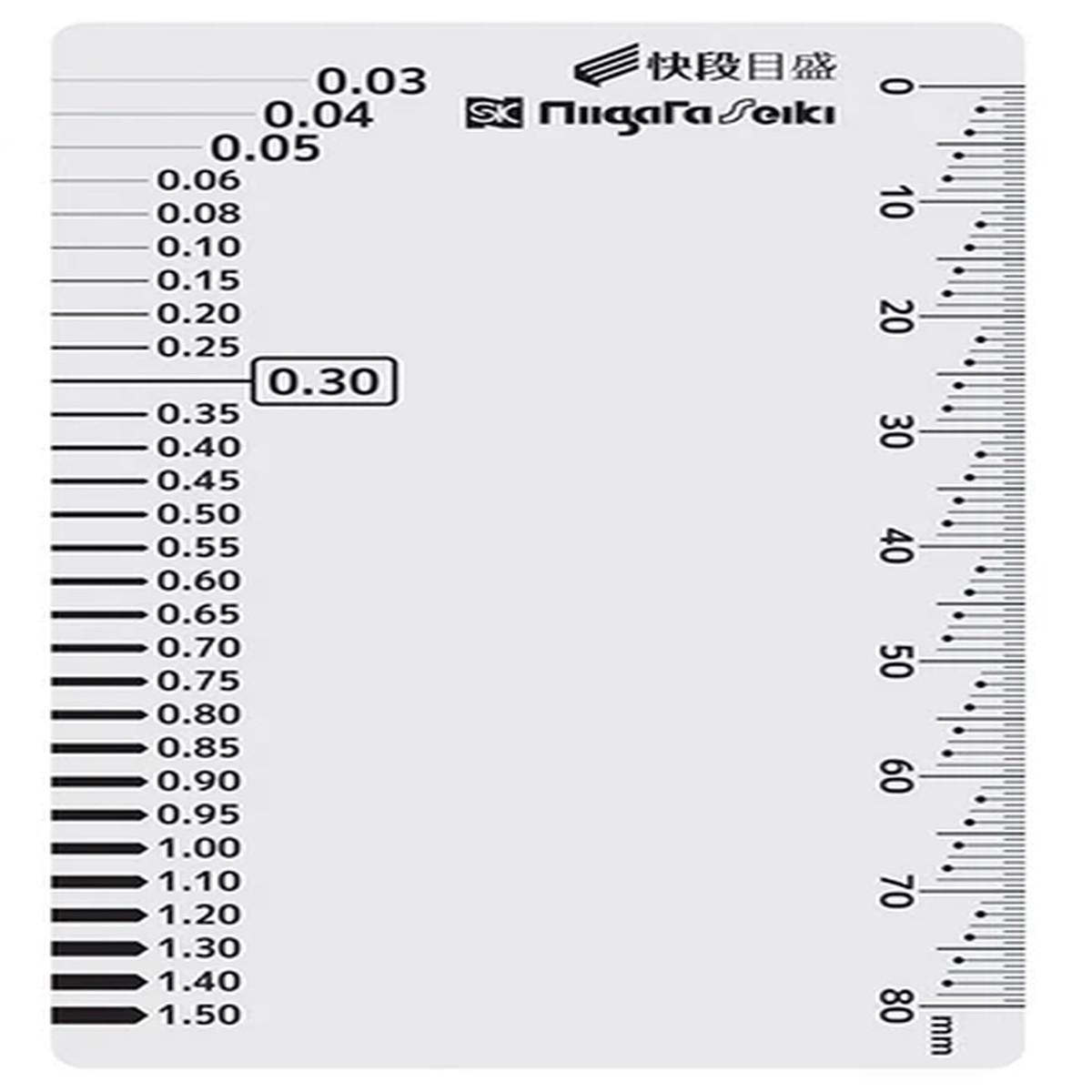 SK CRACK SCALE (CLEAR TYPE) CM-CKD