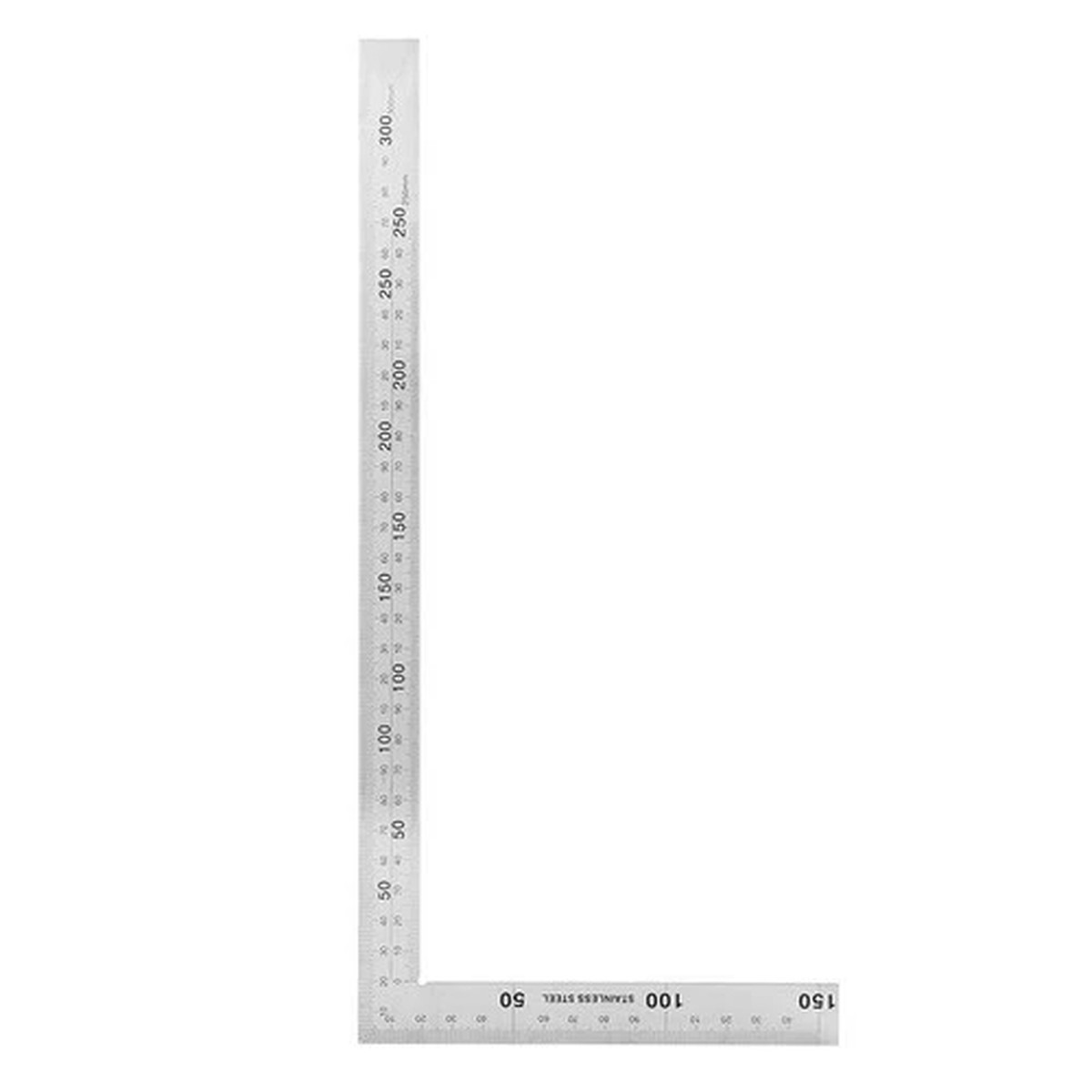 Kodrily Right Angle Ruler L Shape Double-sided Curved Ruler for Architecture and