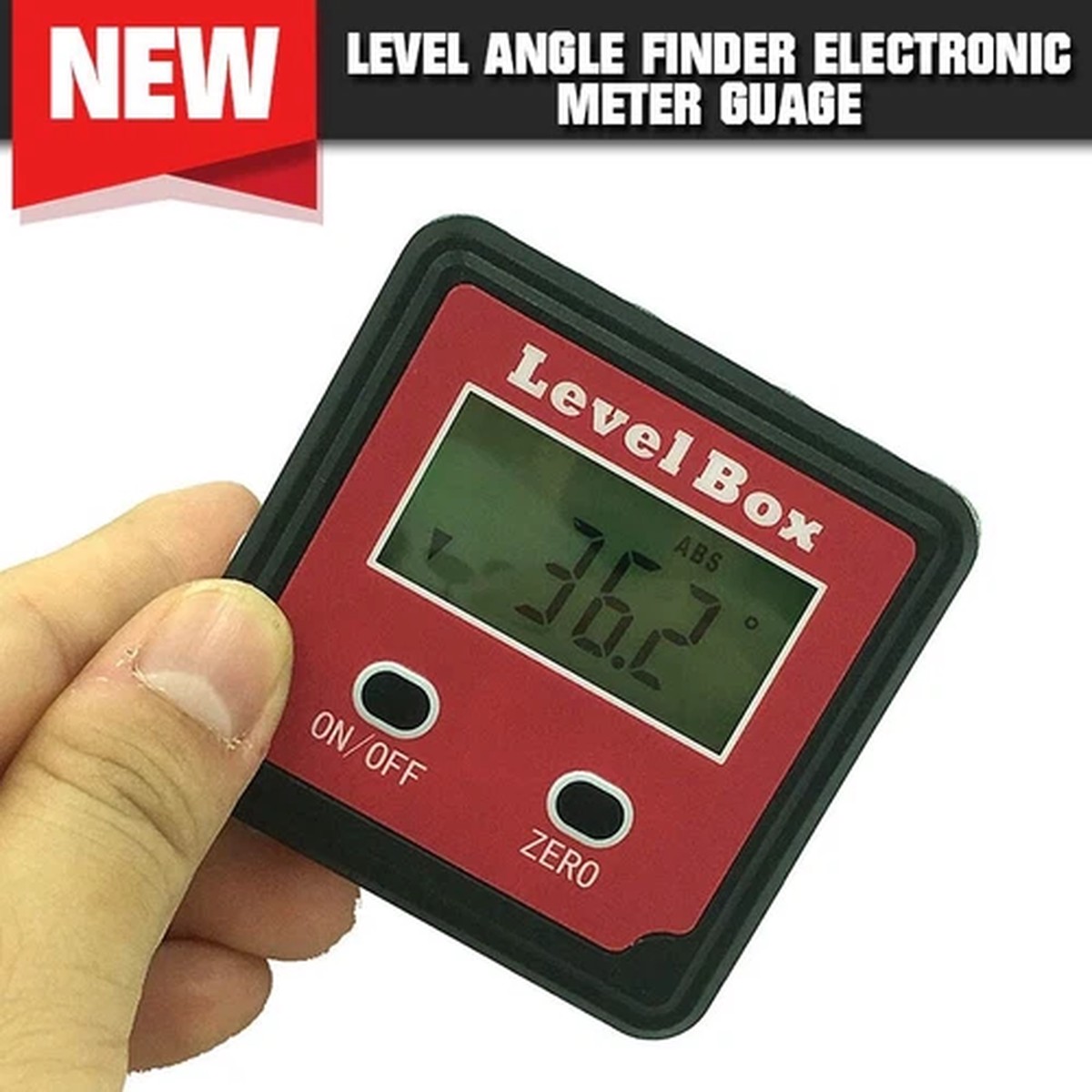 Digital Electronic Angle Finder Protractor Inclinometer Spirit Level Box Tool