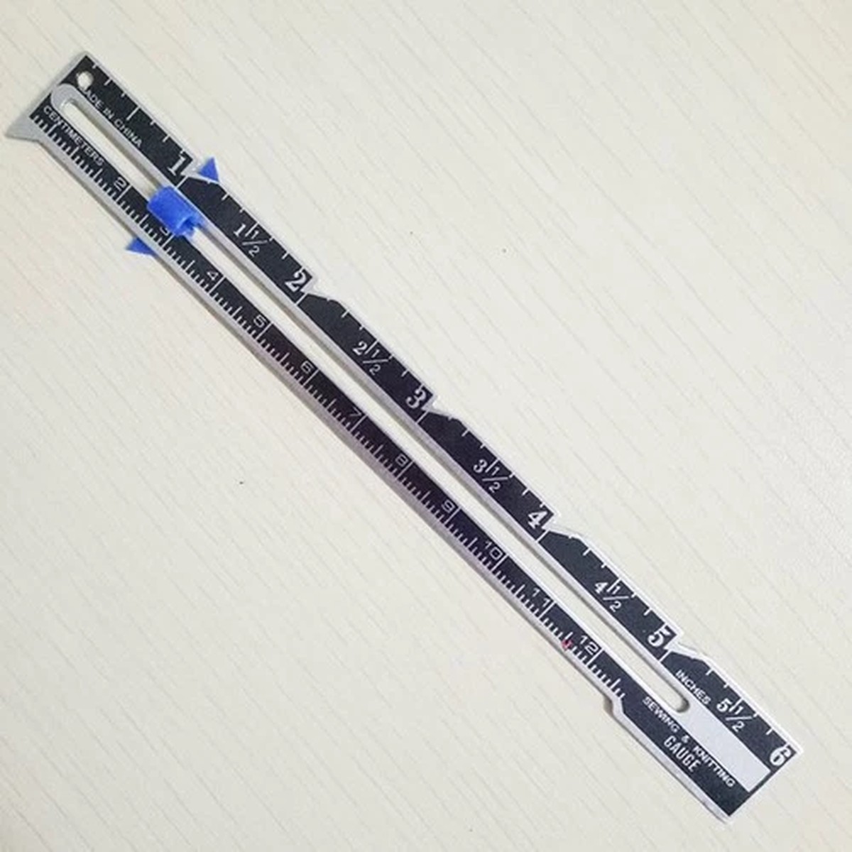 3Pcs DIY Sewing Ruller Aluminum Plastic Durable Button Position Measuring Tool